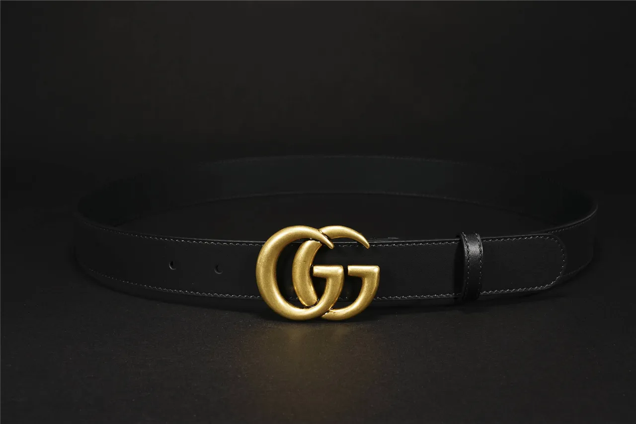 Gucci GG Marmont Black Leather Belt 10