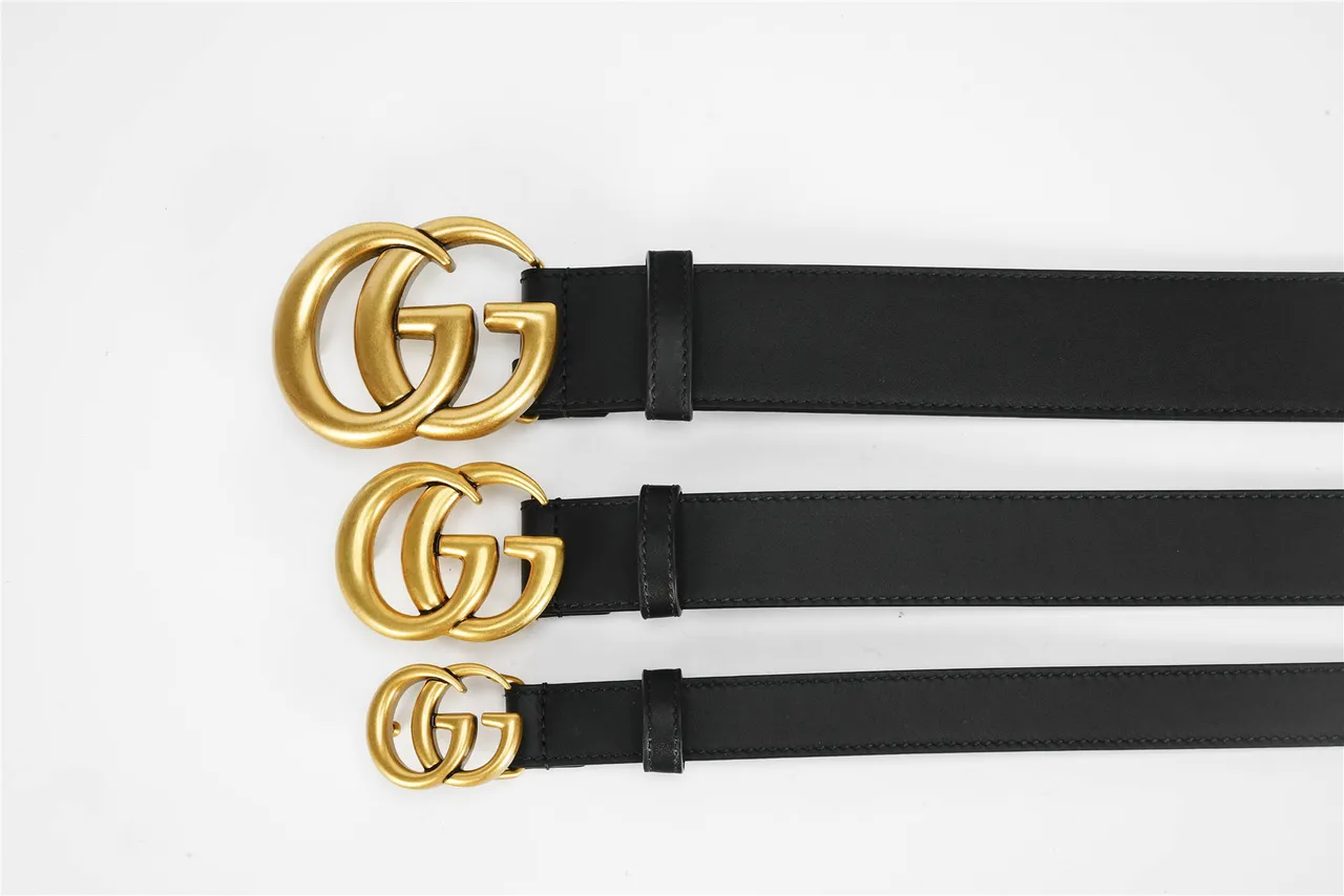 Gucci GG Marmont Black Leather Belt 11