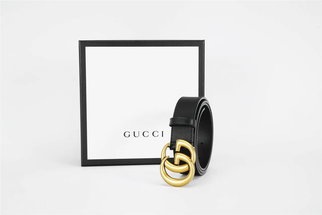 Gucci GG Marmont Black Leather Belt 16