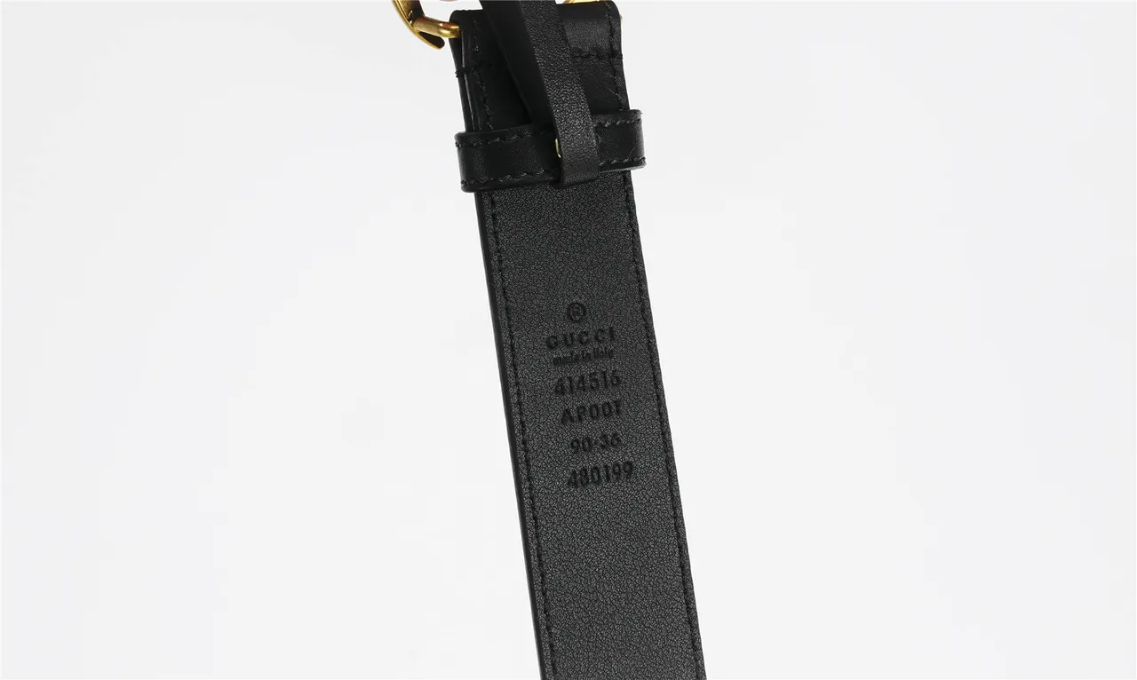 Gucci GG Marmont Black Leather Belt 20