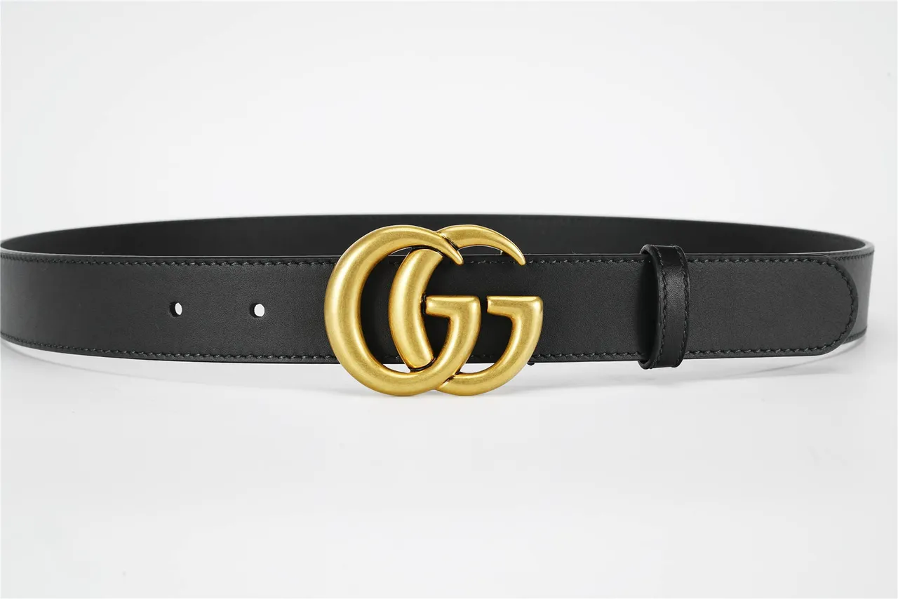 Gucci GG Marmont Black Leather Belt 21