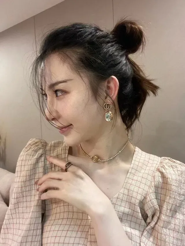 Gucci GG Marmont Crystal Drop Earrings 7