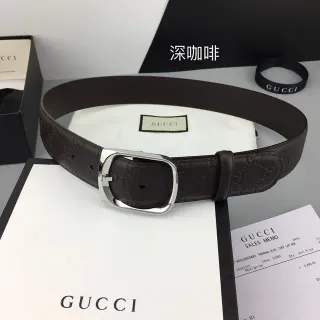 Gucci GG Marmont Deep Coffee Brown Leather Belt
