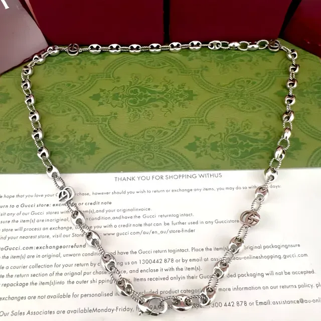 Gucci GG Marmont Gold Interlocking Motifs Twisted Rope Chain Links Bracelet 6