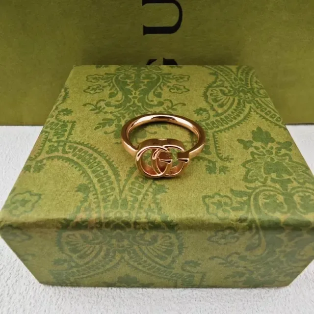Gucci GG Marmont Interlocking Double G Stackable Rings 3