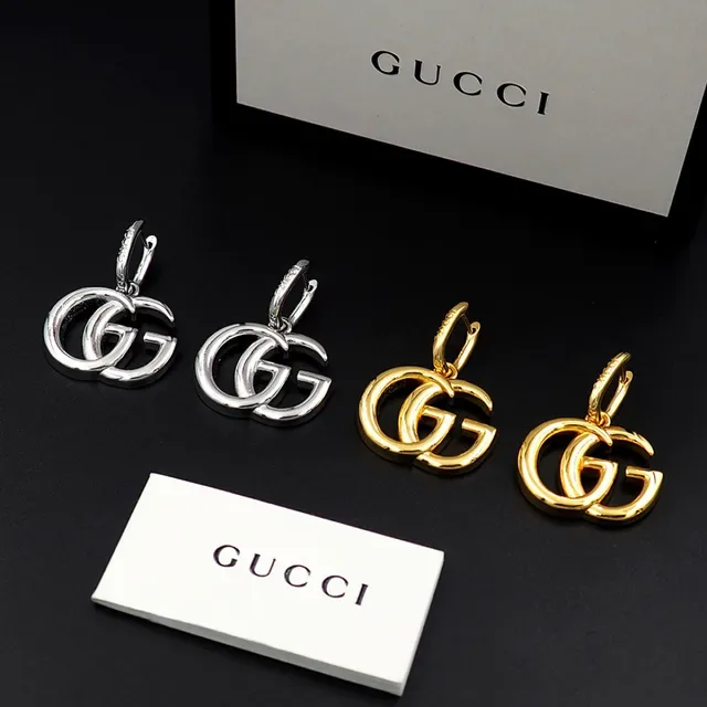 Gucci GG Marmont Interlocking G Silver Earrings 6