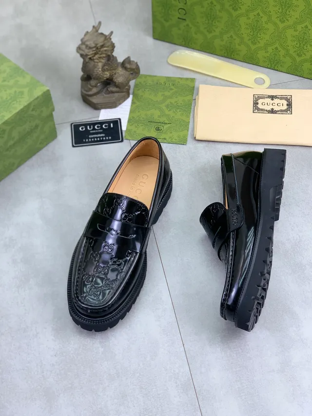 Gucci GG Marmont Loafer Black Patent Leather Loafer 5