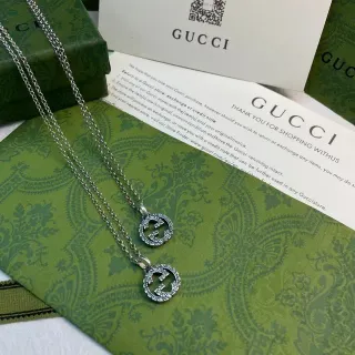 سلسلة غوتشي GG مارمونت فضية Interlocking Logo