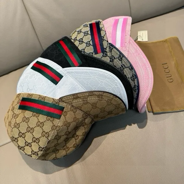 Gucci GG Monogram Canvas Web Stripe Baseball Cap 2