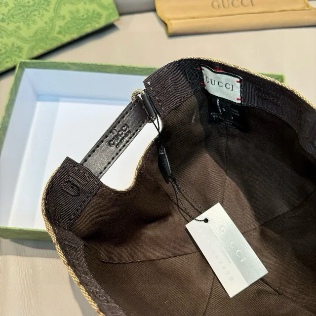 Gucci GG Monogram Canvas Web Stripe Baseball Cap 3