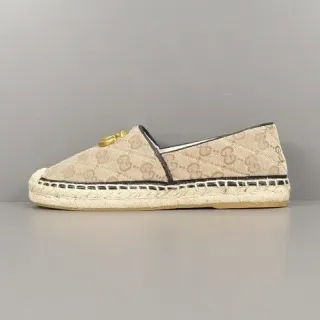 Gucci Horsebit 1955 Beige Monogram Canvas Loafer
