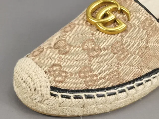 Gucci Horsebit 1955 Beige Monogram Canvas Loafer 3