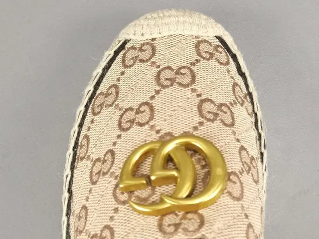 Gucci Horsebit 1955 Beige Monogram Canvas Loafer 5