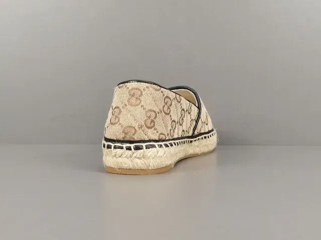 Gucci Horsebit 1955 Beige Monogram Canvas Loafer 12