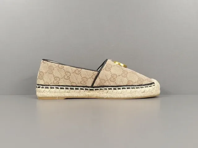 Gucci Horsebit 1955 Beige Monogram Canvas Loafer 15