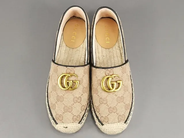 Gucci Horsebit 1955 Beige Monogram Canvas Loafer 16