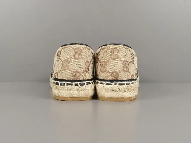 Gucci Horsebit 1955 Beige Monogram Canvas Loafer 17