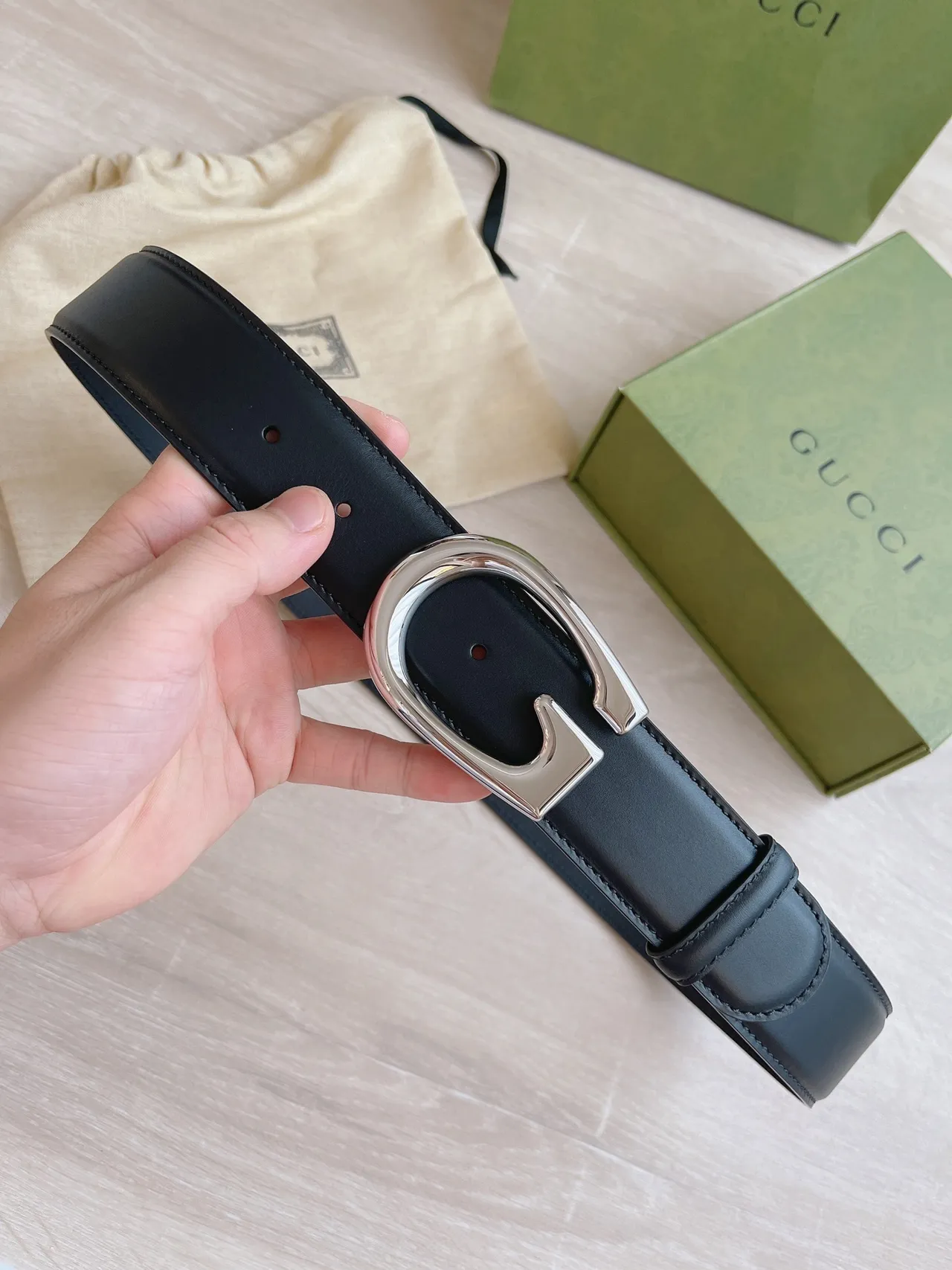 Gucci Horsebit 1955 Black Leather Belt 9