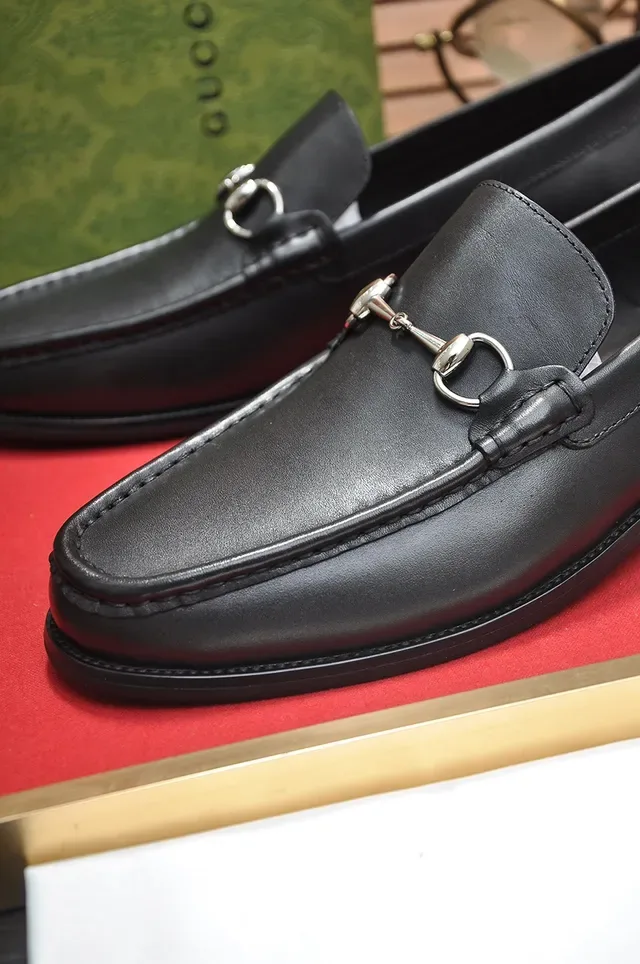 Gucci Horsebit 1955 Black Leather Loafers 2