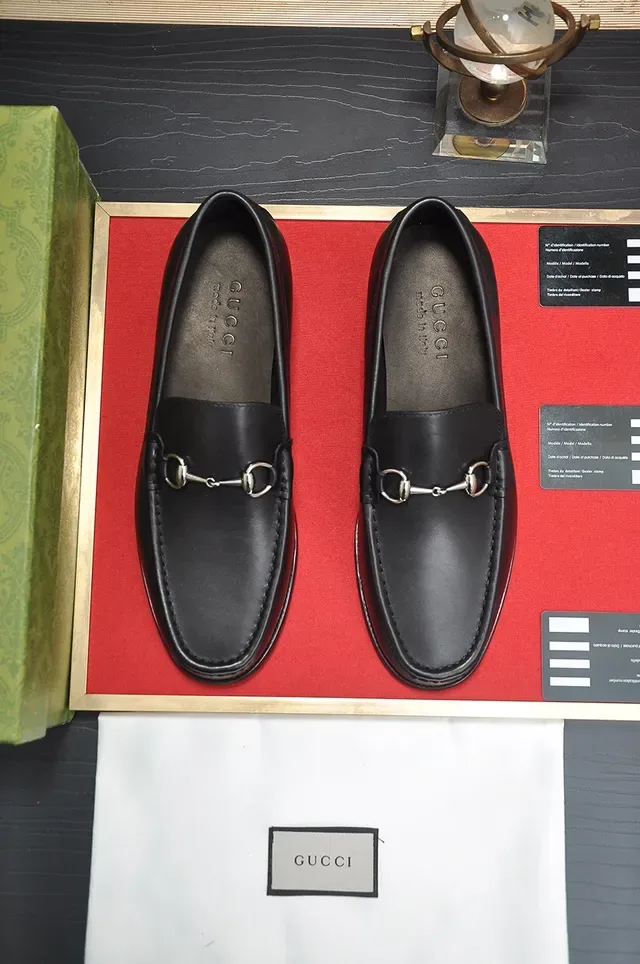 Gucci Horsebit 1955 Black Leather Loafers 5