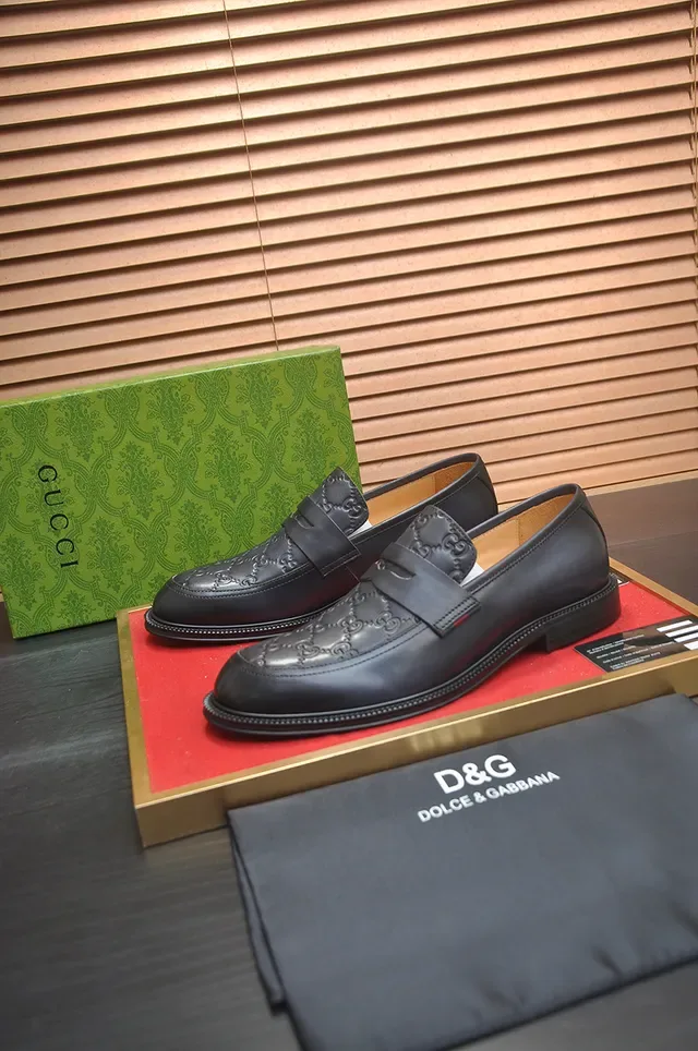 Gucci Horsebit 1955 Black Leather Moc-Toe Loafer 4