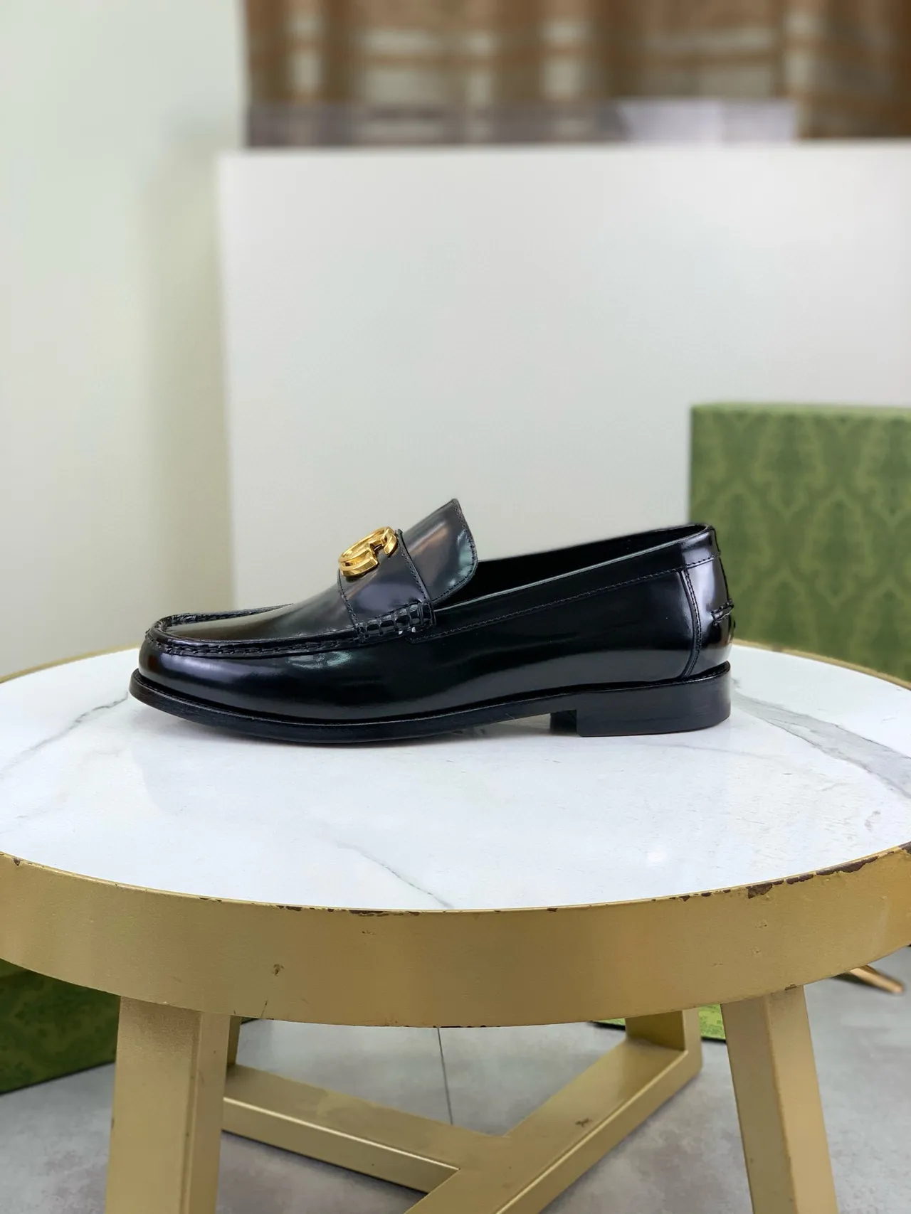 Gucci Horsebit 1955 Black Patent Leather Loafers 5