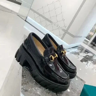 Gucci Horsebit 1955 Black Patent Leather Loafers