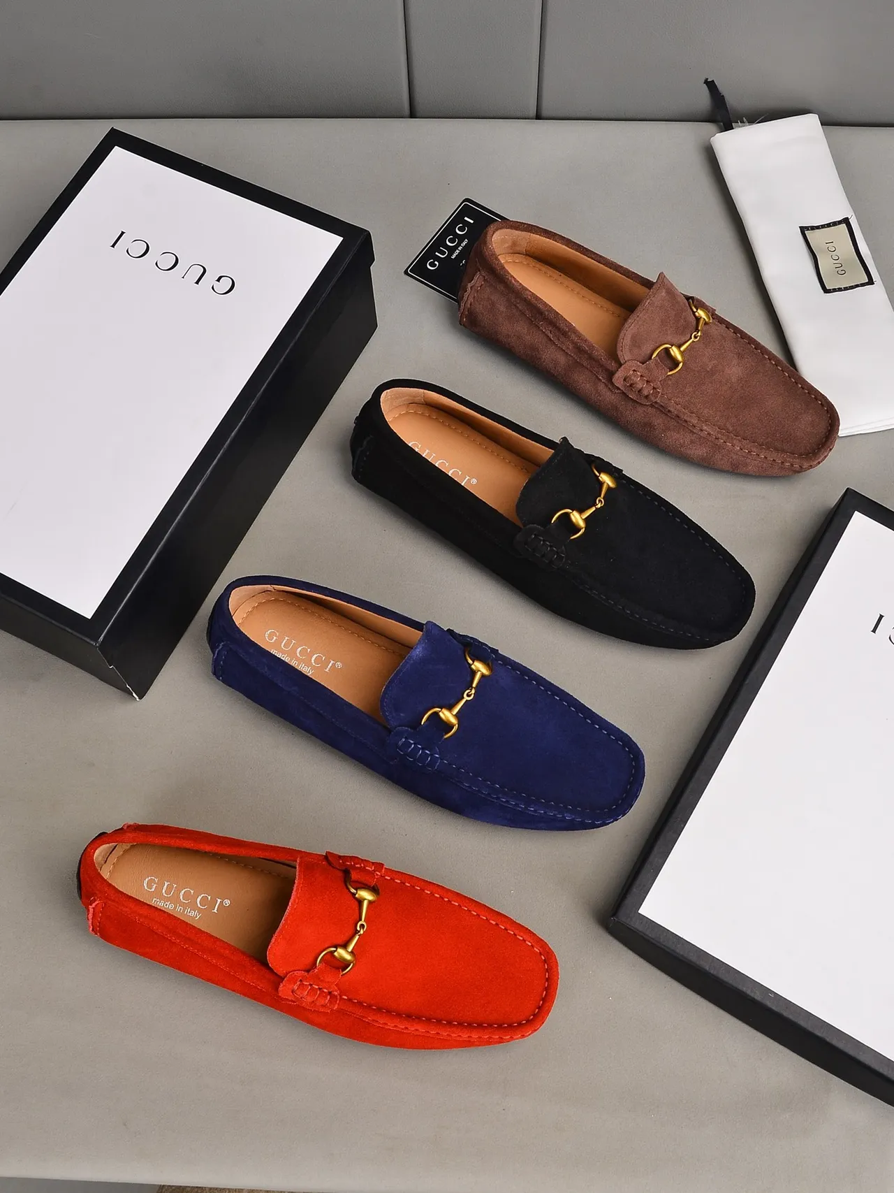 Gucci Horsebit 1955 Black Suede Loafers 2