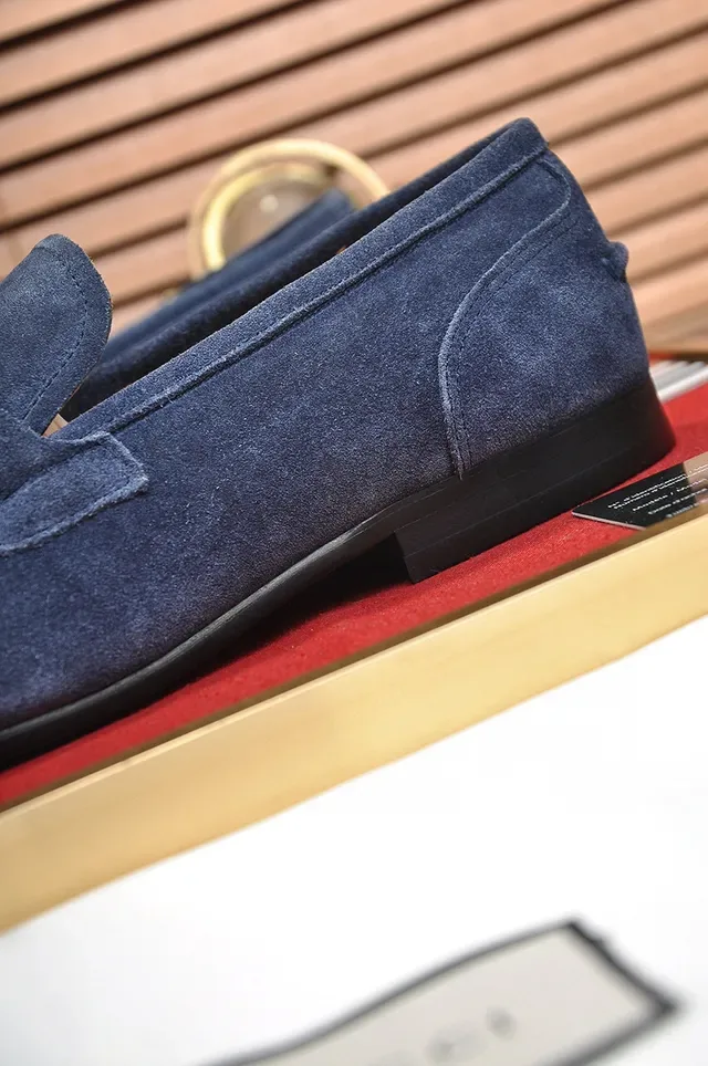 Gucci Horsebit 1955 Mocassins en daim bleu 2
