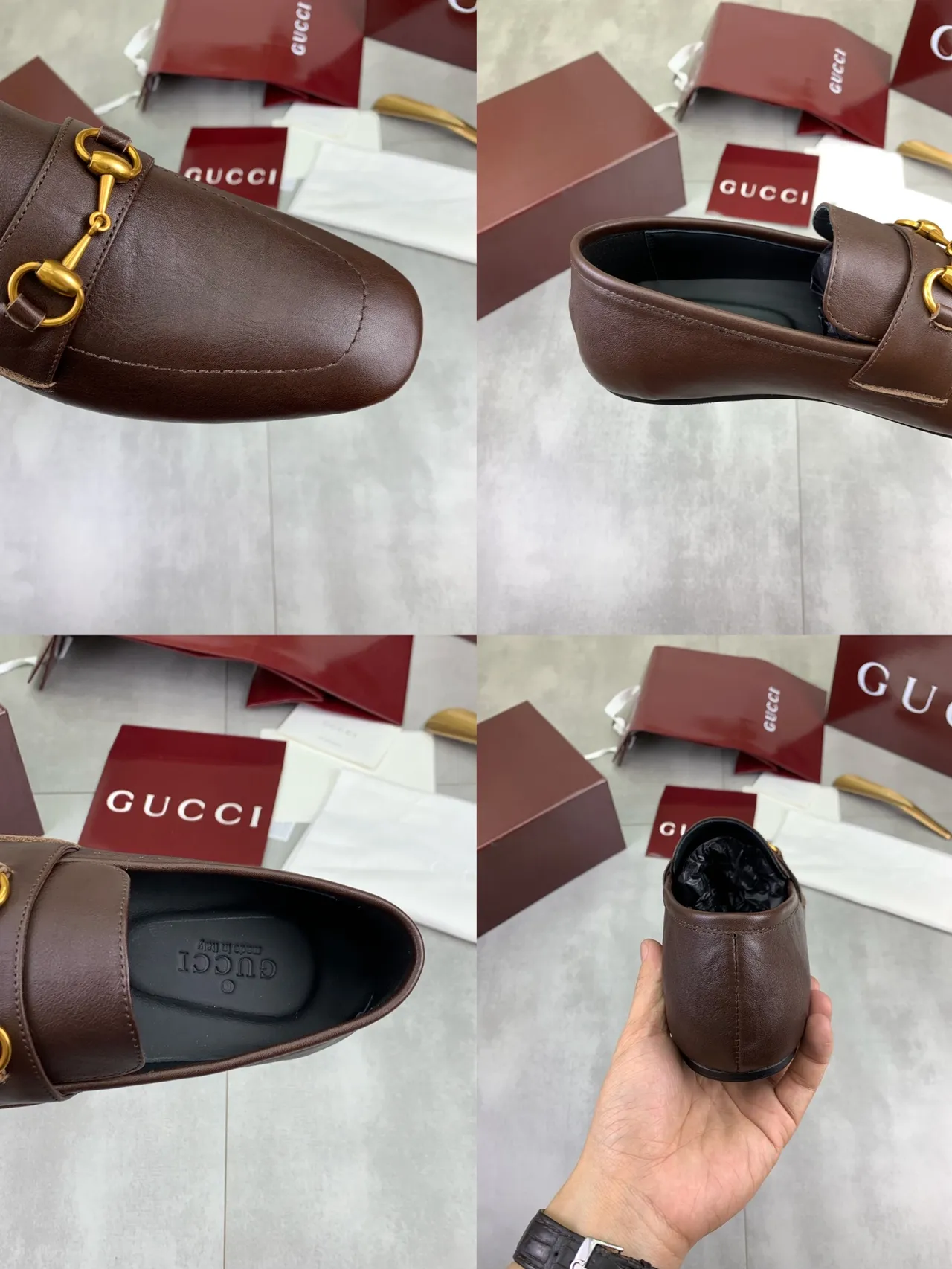 Gucci Horsebit 1955 Brown Leather Horsebit Loafers 2
