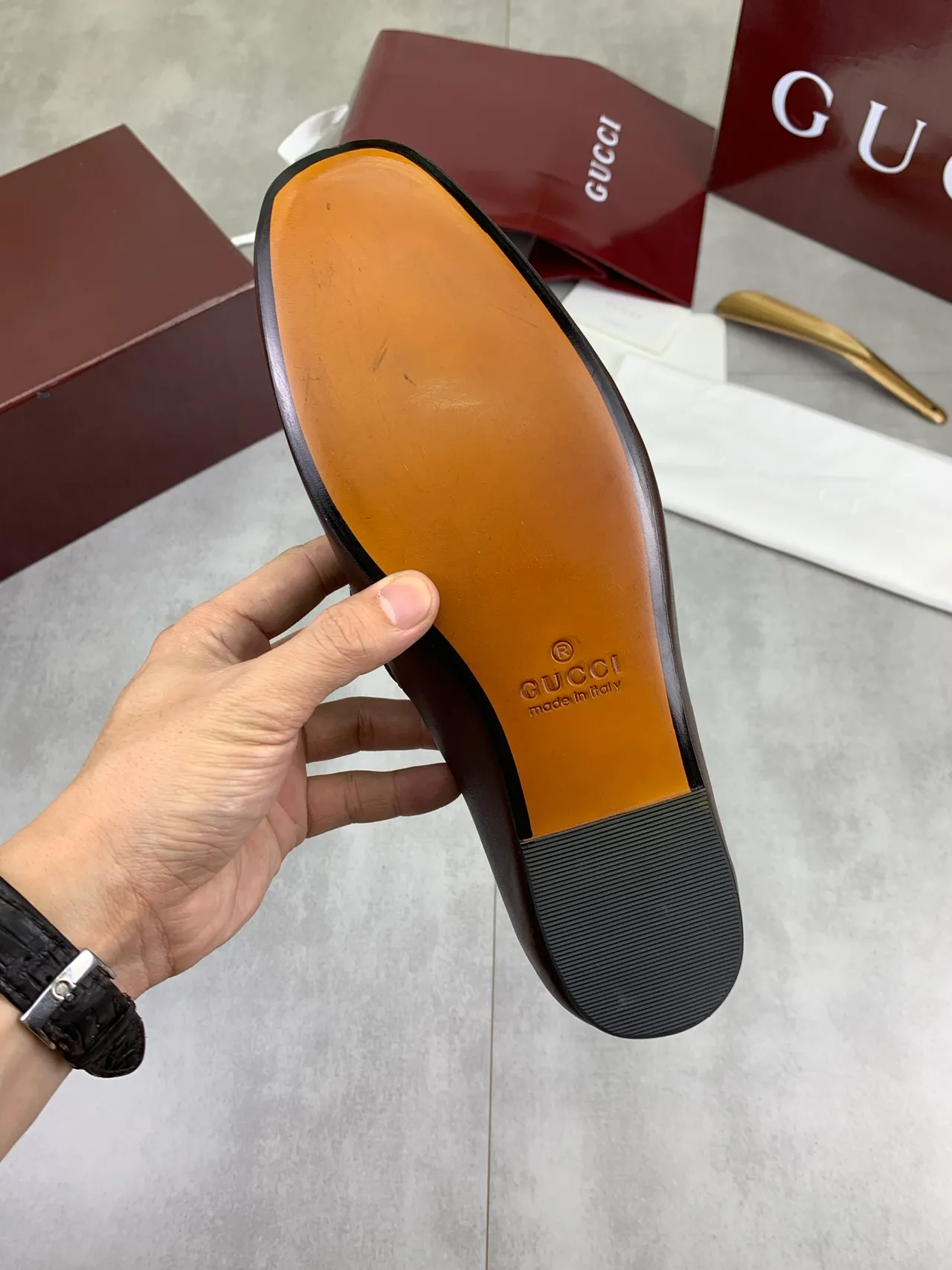 Gucci Horsebit 1955 Brown Leather Horsebit Loafers 3