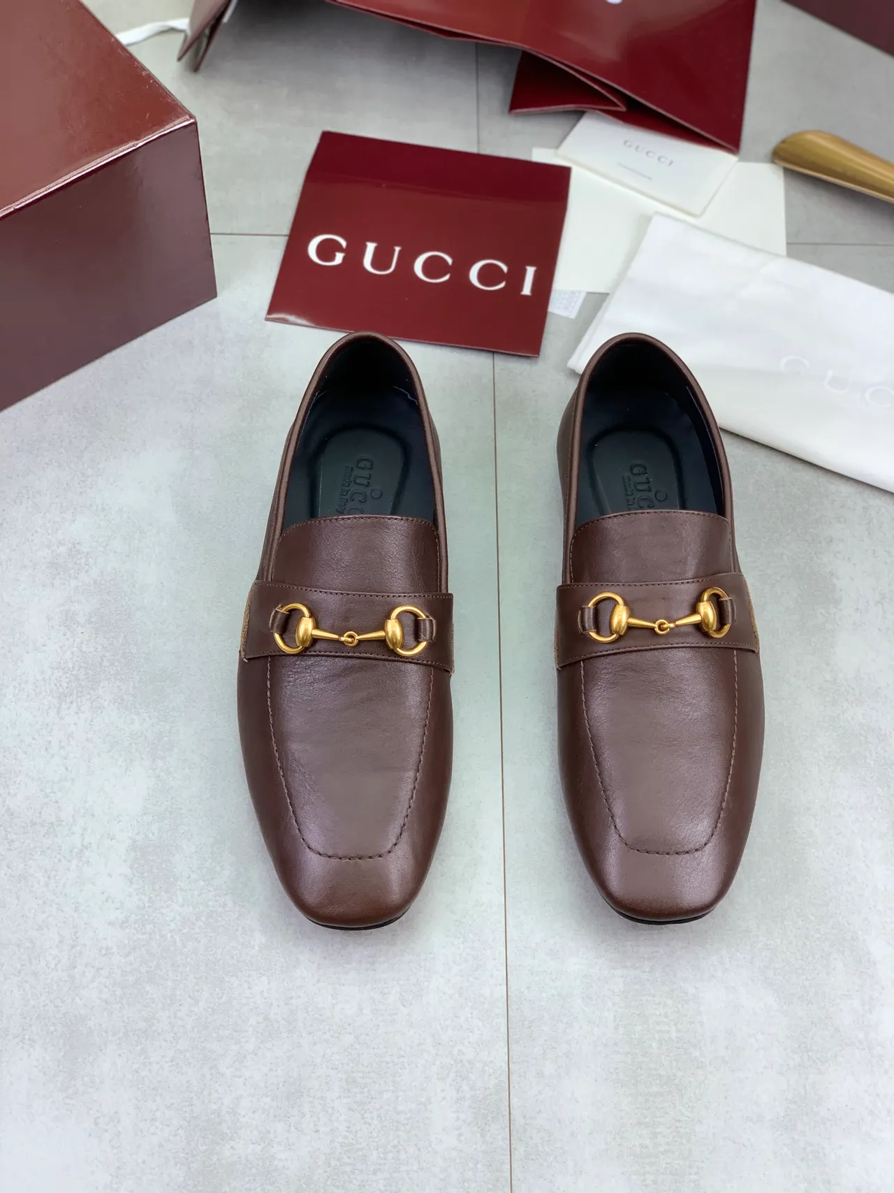 Gucci Horsebit 1955 Brown Leather Horsebit Loafers 5