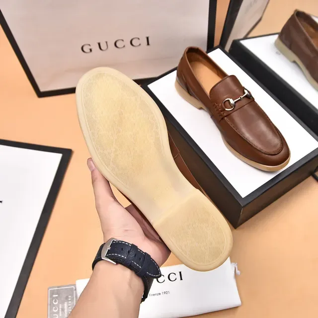 Gucci Horsebit 1955 Brown Leather Horsebit Loafers 7