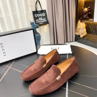 Gucci Horsebit 1955 棕麂皮 龙纹 懒人鞋
