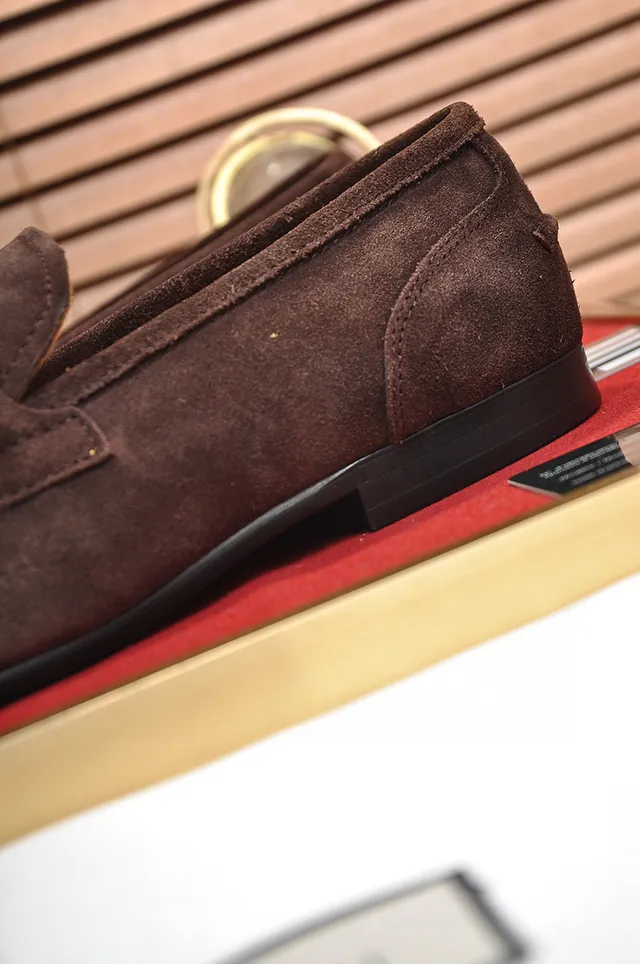 Gucci Horsebit 1955 Brown Suede Loafers 2