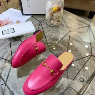 Gucci Horsebit 1955 Fuchsia Pink Leather Horsebit Loafers