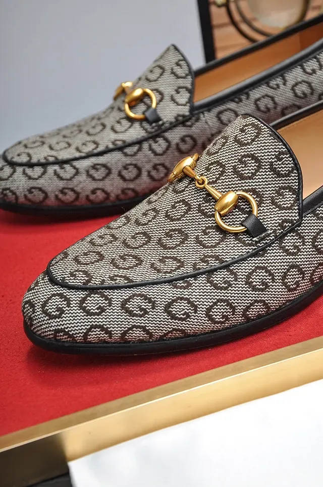 Gucci Horsebit 1955 GG Monogram Mocassins en Toile 4