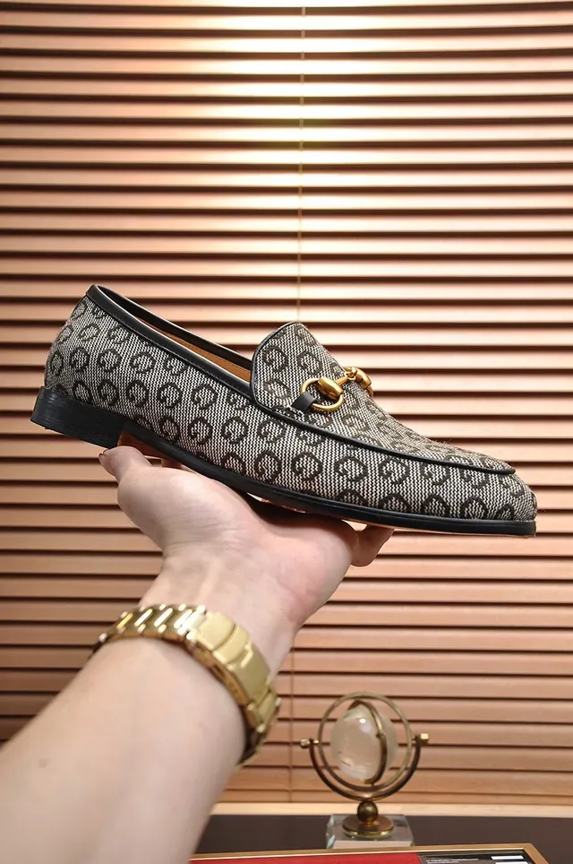 Gucci Horsebit 1955 GG Monogram Mocassins en Toile 7