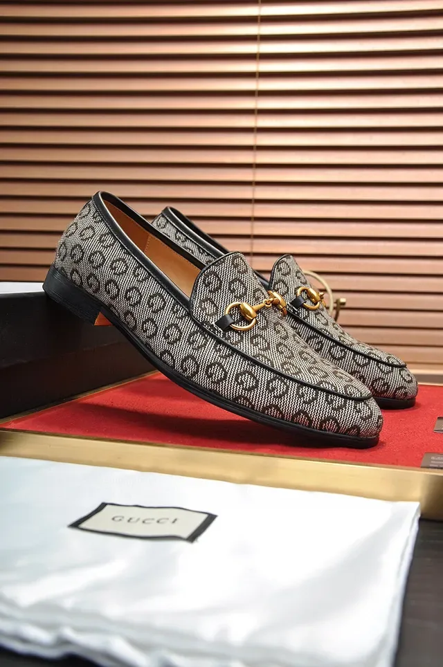 Gucci Horsebit 1955 GG Monogram Mocassins en Toile 8