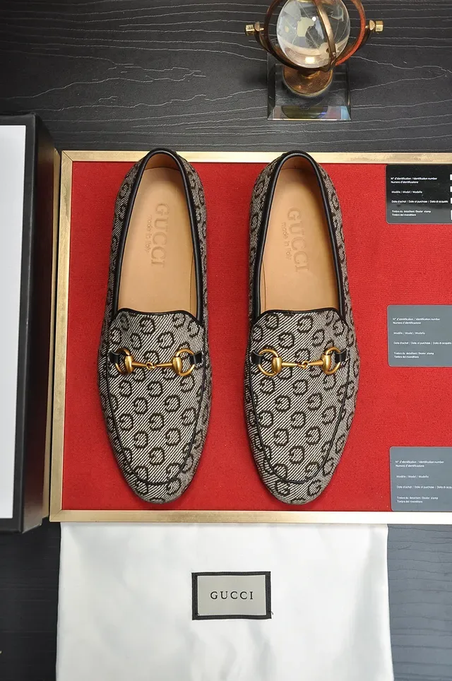 Gucci Horsebit 1955 GG Monogram Mocassins en Toile 9