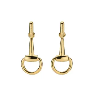 Gucci Horsebit 1955 Gold-Tone Dangling Earrings