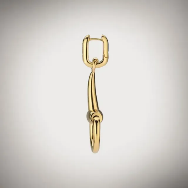 Gucci Horsebit 1955 Gold-Tone Dangling Earrings 7