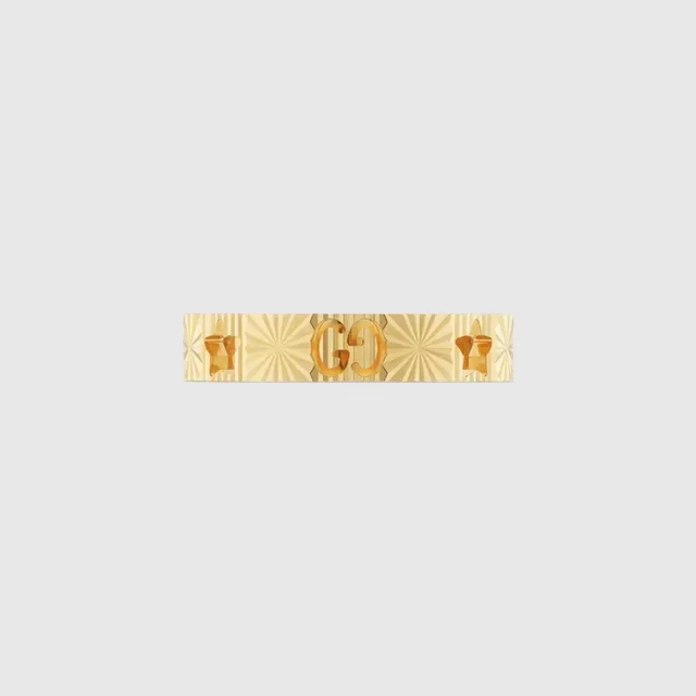 Gucci Icon 18K Gold Star Motif Ring 9