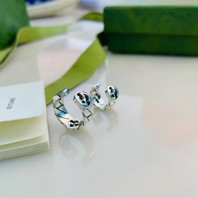Gucci Interlocking G Chain-Link Silver-Tone Ring 3