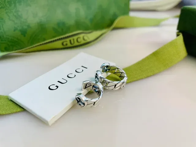 Gucci Interlocking G Chain-Link Silver-Tone Ring 6