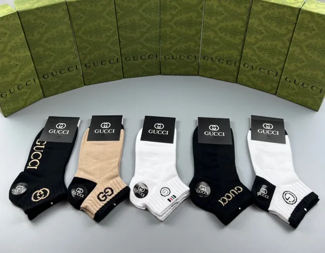 Gucci Logo-Embroidered Ankle Socks 2