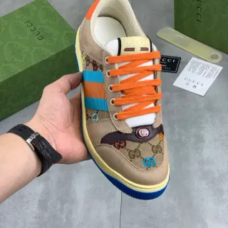Gucci أحذية رياضية ستايل حياة متعددة الألوان من الكانفاس والجلد