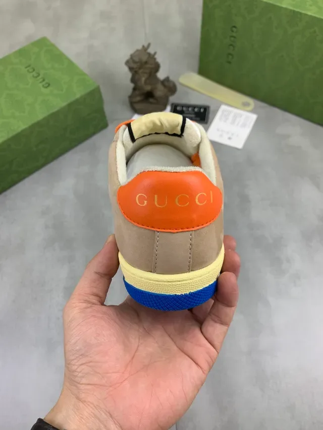 Gucci Zapatillas Lifestyle Multicolor de Lona y Cuero 3