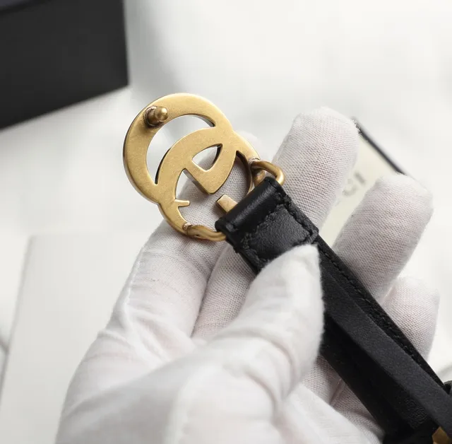 Gucci Ophidia Noir Or Interlocking G Boucle Quincaillerie Antique Ceinture en Cuir 6