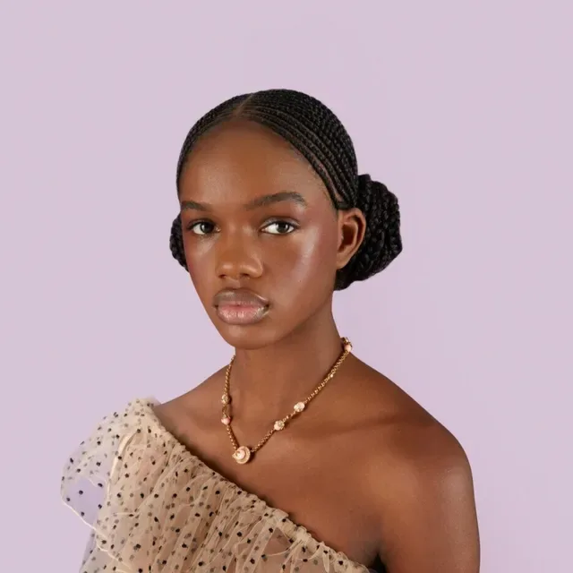 Gucci Pink Resin and Gold-Tone Interlocking G Necklace 2